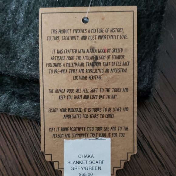 CHAKA alpaca wool scarf - Picture 2 of 2